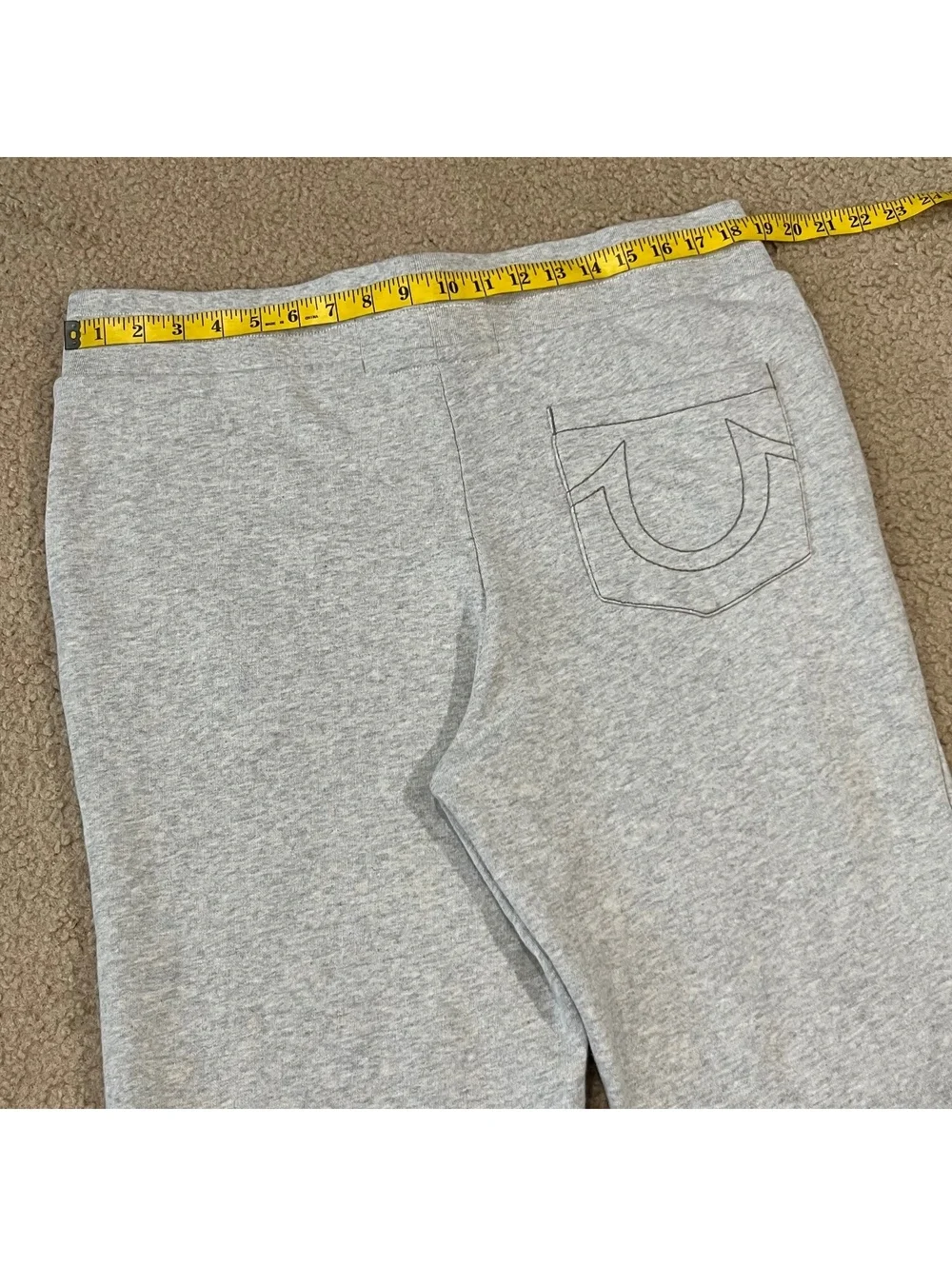 True Religion Mens Jogger Sweatpants Gray Size Large